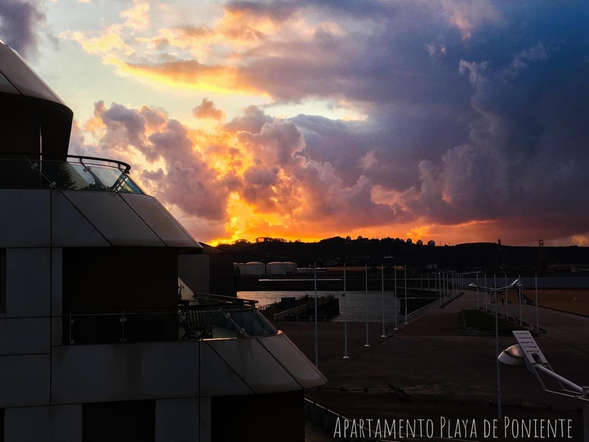 Apartamento Playa Poniente Хихон Экстерьер фото